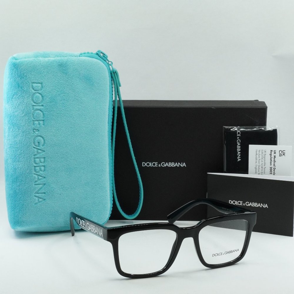 Dolce & Gabbana DG5101 501 Square Eyeglasses 52mm - Black